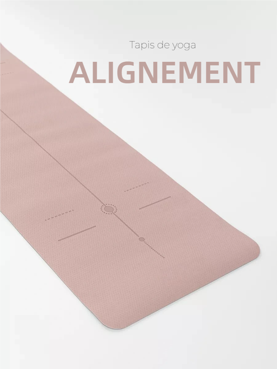 Tapis de yoga - Lignes d'alignement - Mystiq Yoga